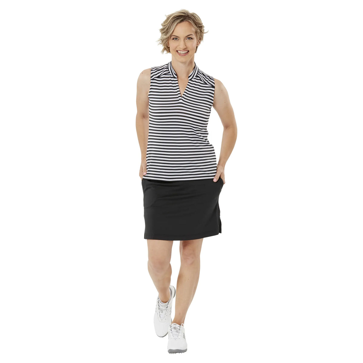 Nancy Lopez Legacy sleeveless polo - Navy