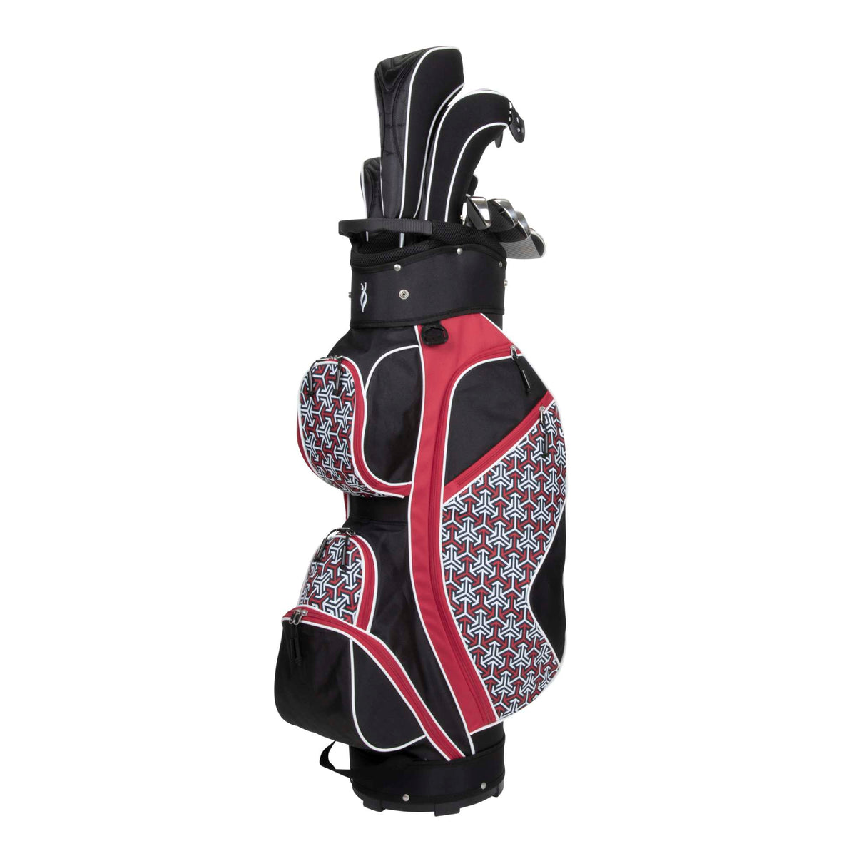 Flame 18-Piece Cart Bag Package Set - White/Black – Nancy Lopez