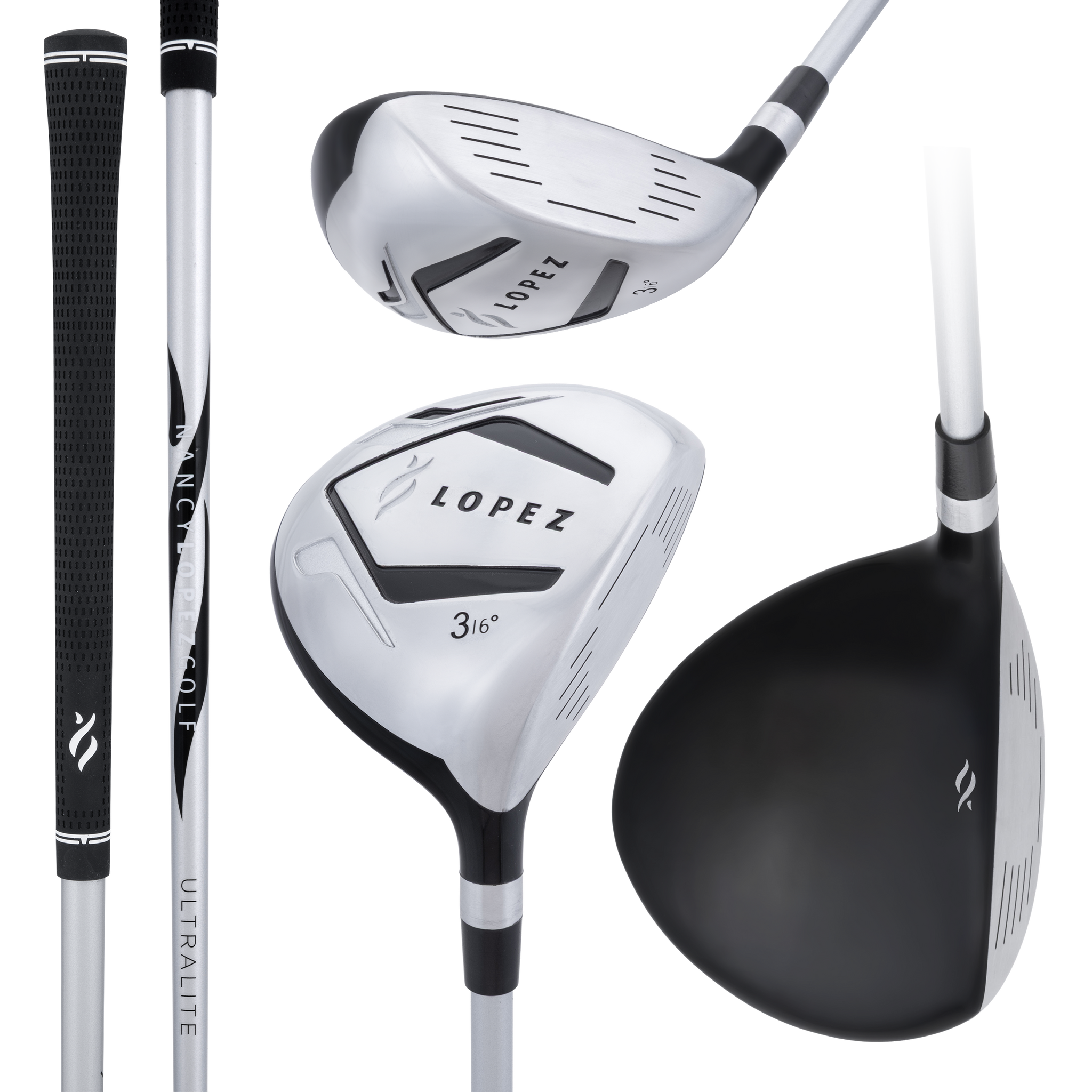 Signature 19-Piece Cart Bag Package Set - White Canvas