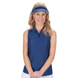 Nancy Lopez   Tempo Sleeveless Polo Navy