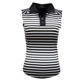 Nancy Lopez  Tango Sleeveless Polo Black Multi