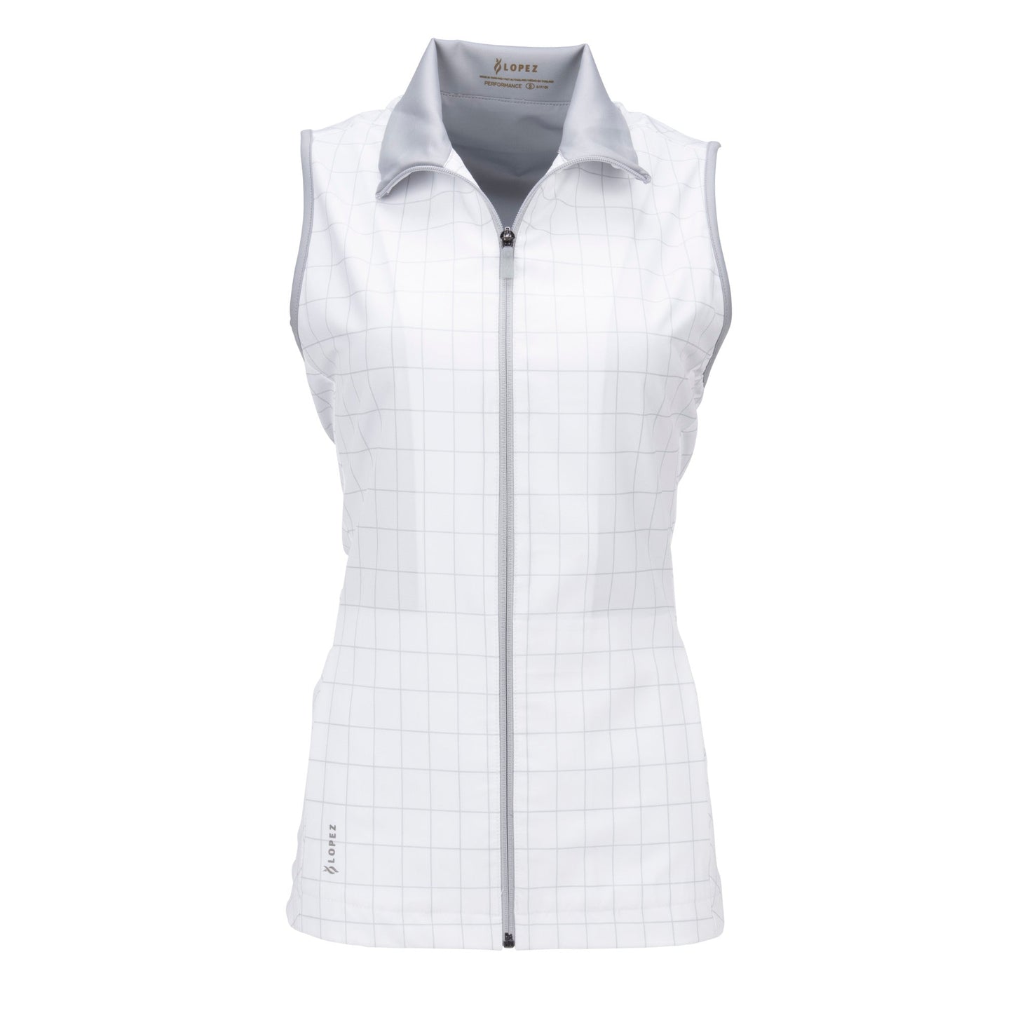 Nancy Lopez  Zippy Vest White Multi