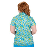 Nancy Lopez  Bloom Short Sleeve Polo Plus Ice Multi