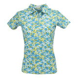 Nancy Lopez  Bloom Short Sleeve Polo Plus Ice Multi