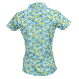 Nancy Lopez  Bloom Short Sleeve Polo Plus Ice Multi