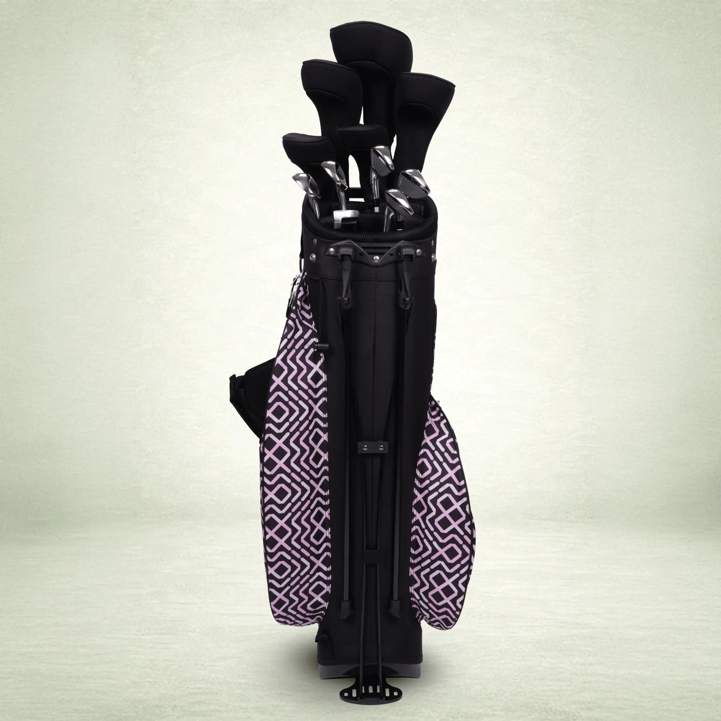 Fairways 18-Piece Stand Bag Package Set - Pink Geo