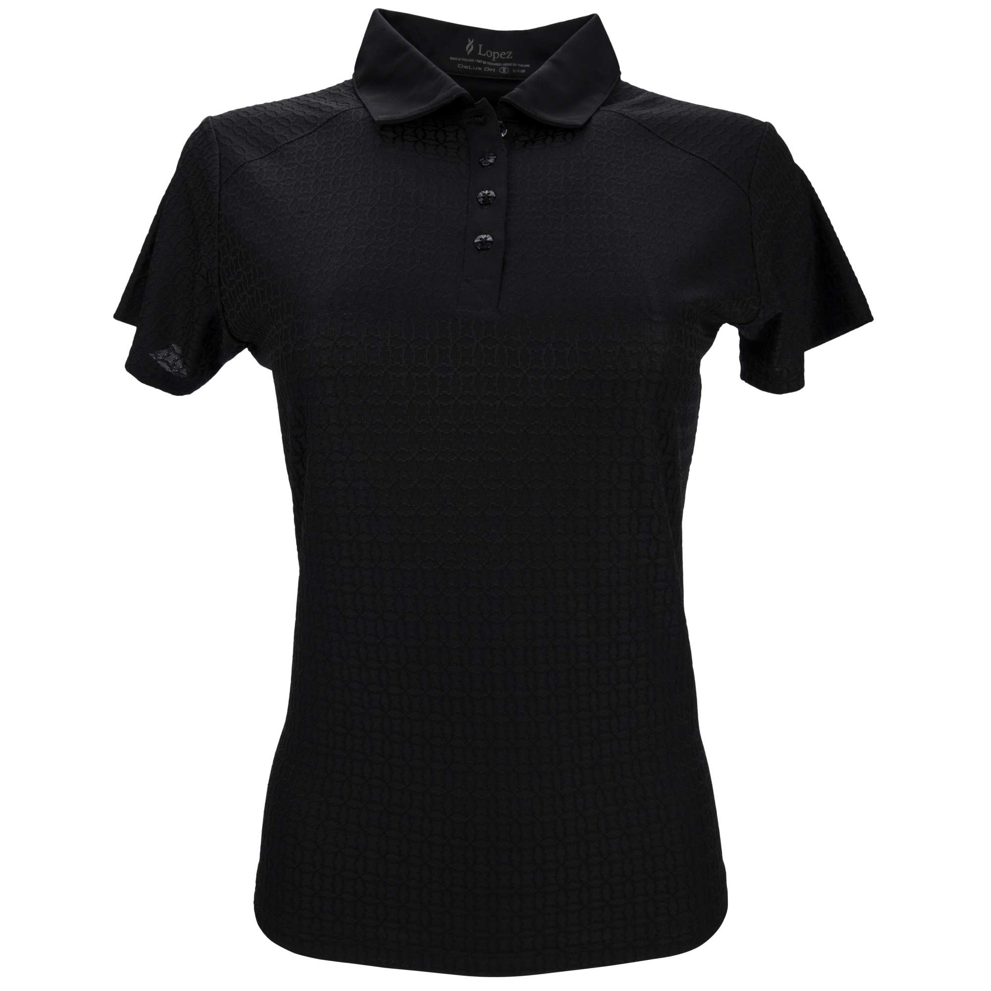 Nancy Lopez Journey Short Sleeve Polo - Black