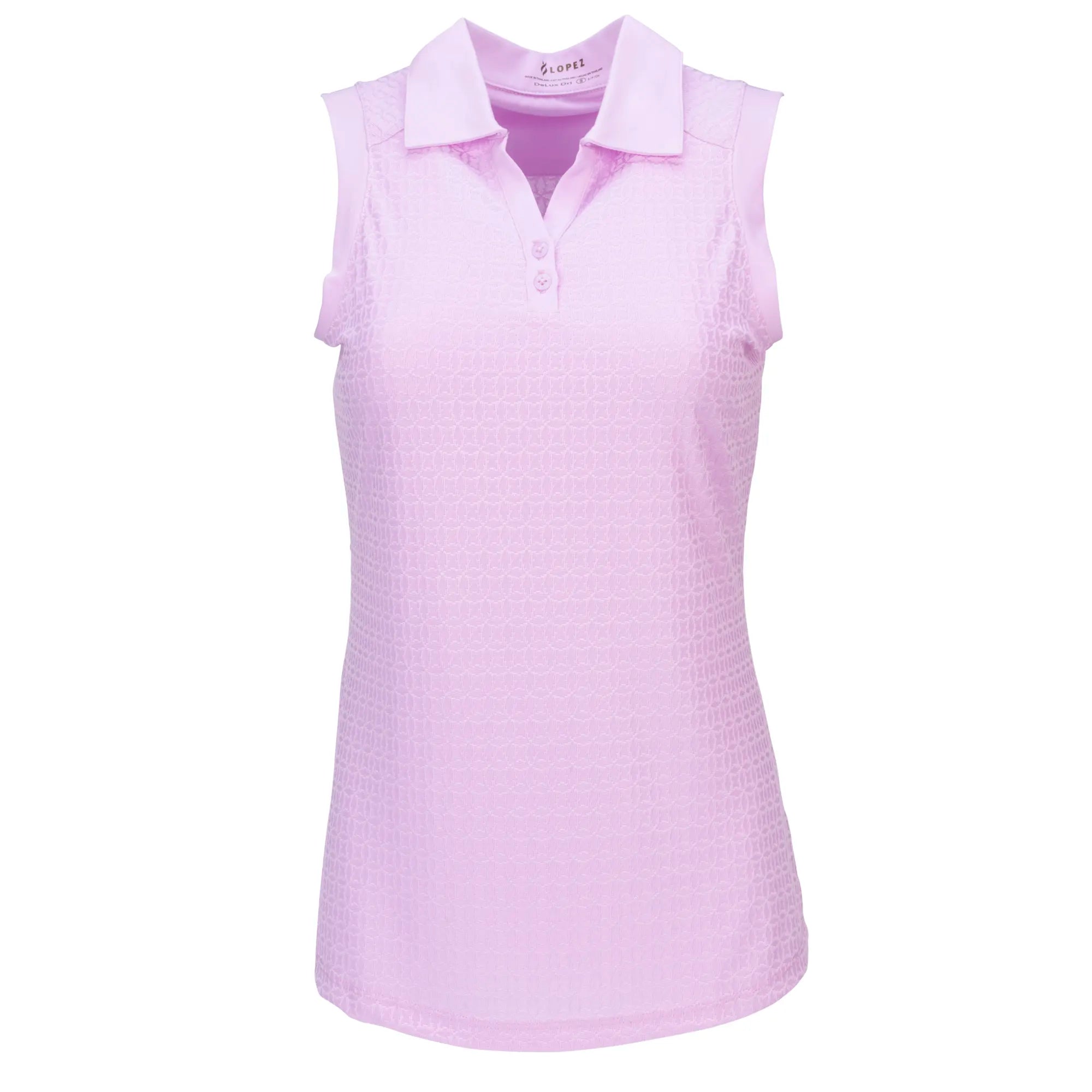 Nancy Lopez Journey Sleeveless Polo Lilac