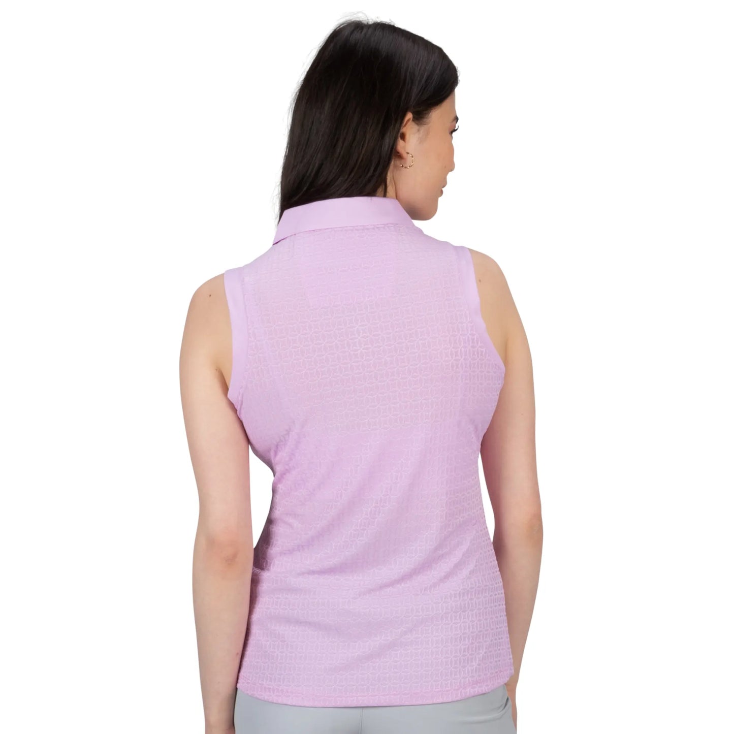 Nancy Lopez Journey Sleeveless Polo Lilac
