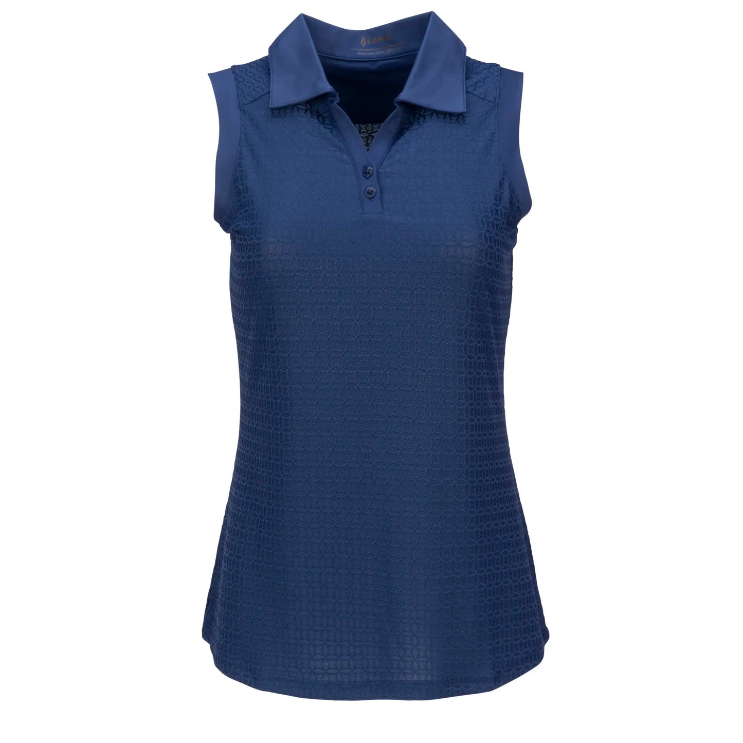Nancy Lopez Journey Sleeveless Polo Navy