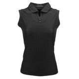 Nancy Lopez Journey Sleeveless Polo Plus - Black