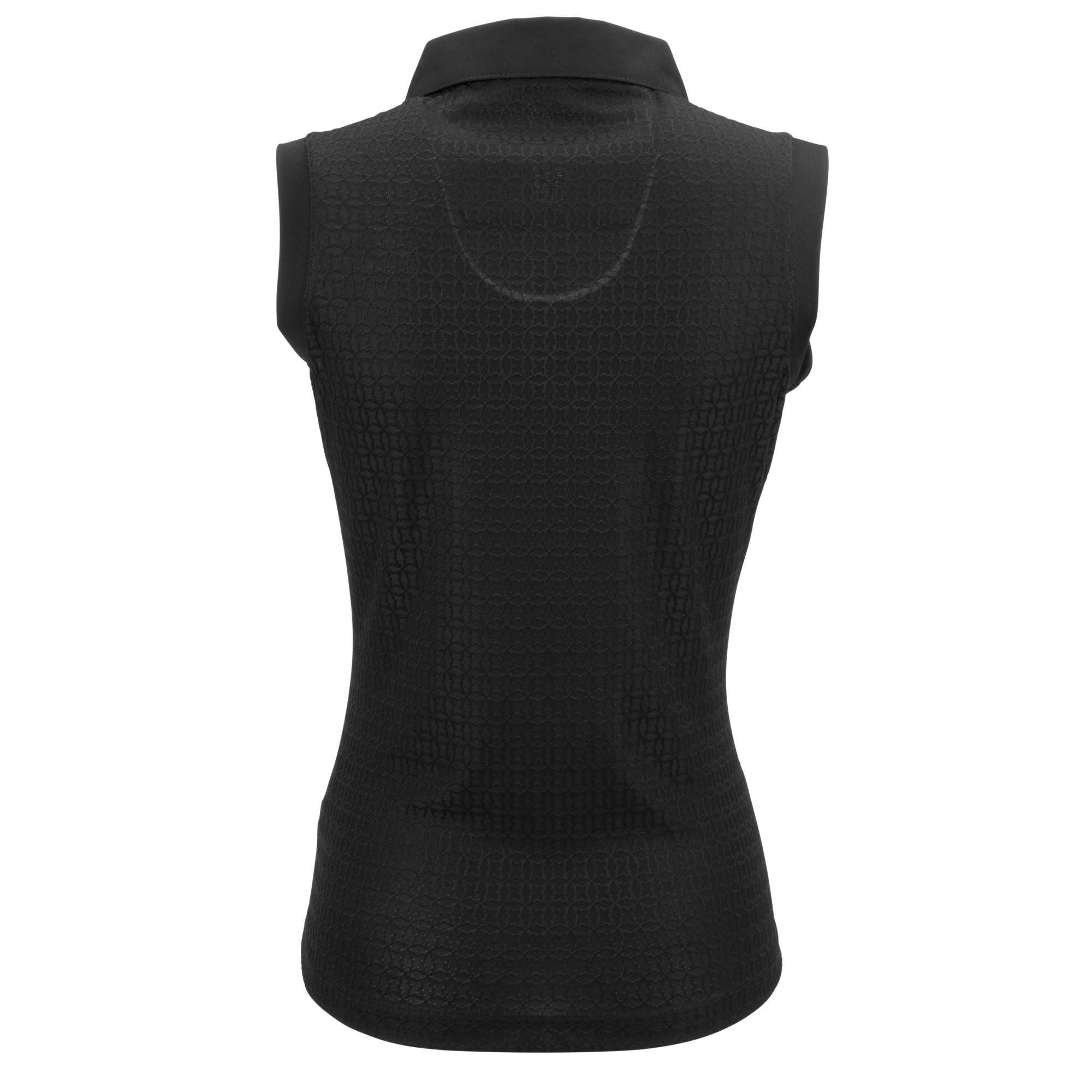 Nancy Lopez Journey Sleeveless Polo Plus - Black