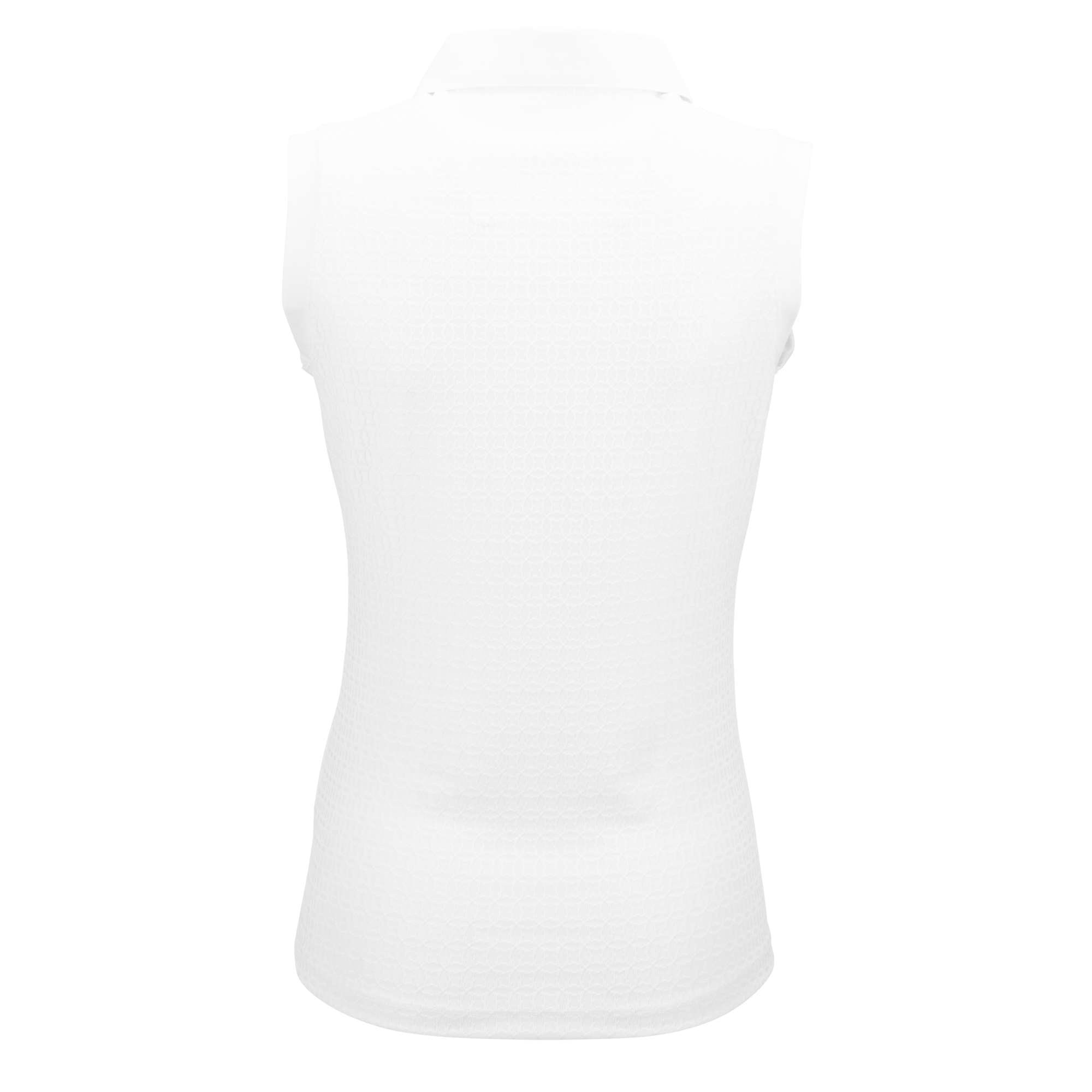 Nancy Lopez Journey Sleeveless Polo Plus - White