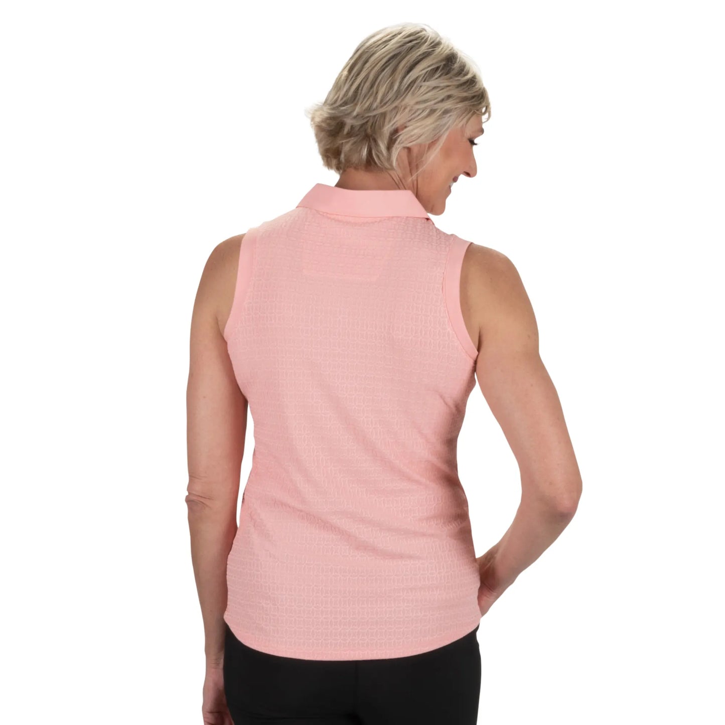 Nancy Lopez  Journey Sleeveless Polo Quartz