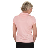 Nancy Lopez  Legacy Short Sleeve Polo Quartz