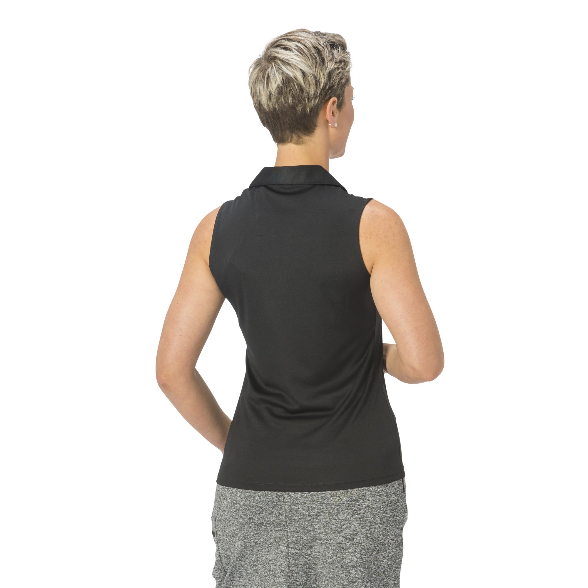 Nancy Lopez Legacy Sleeveless Polo Black