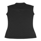 Nancy Lopez  Optic Sleeveless Polo Black
