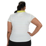 Nancy Lopez  Point Short Sleeve Polo Plus Cacti Multi