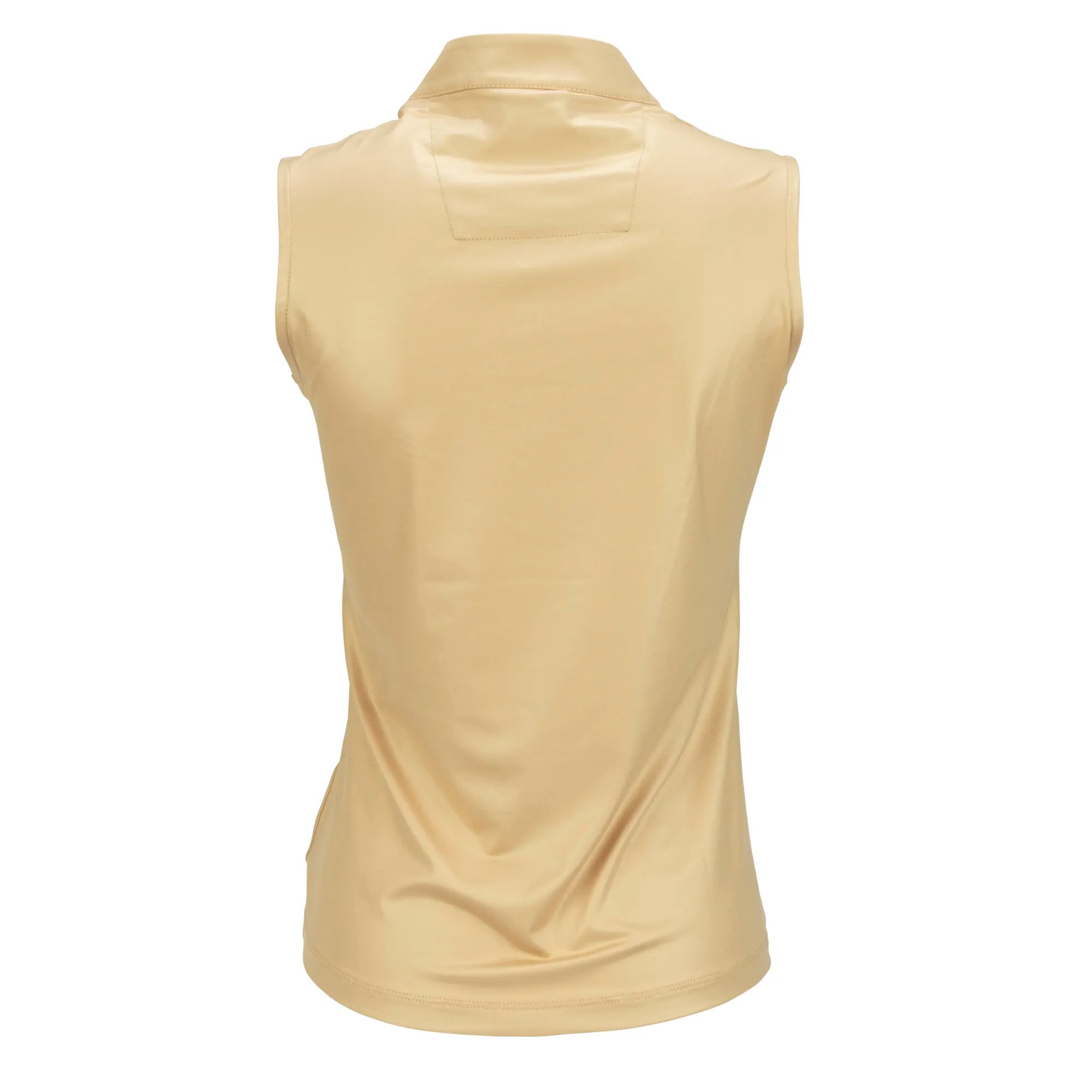Nancy Lopez  Shine Sleeveless Polo Gold Multi