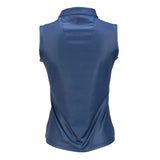 Nancy Lopez  Shine Sleeveless Polo Navy Multi
