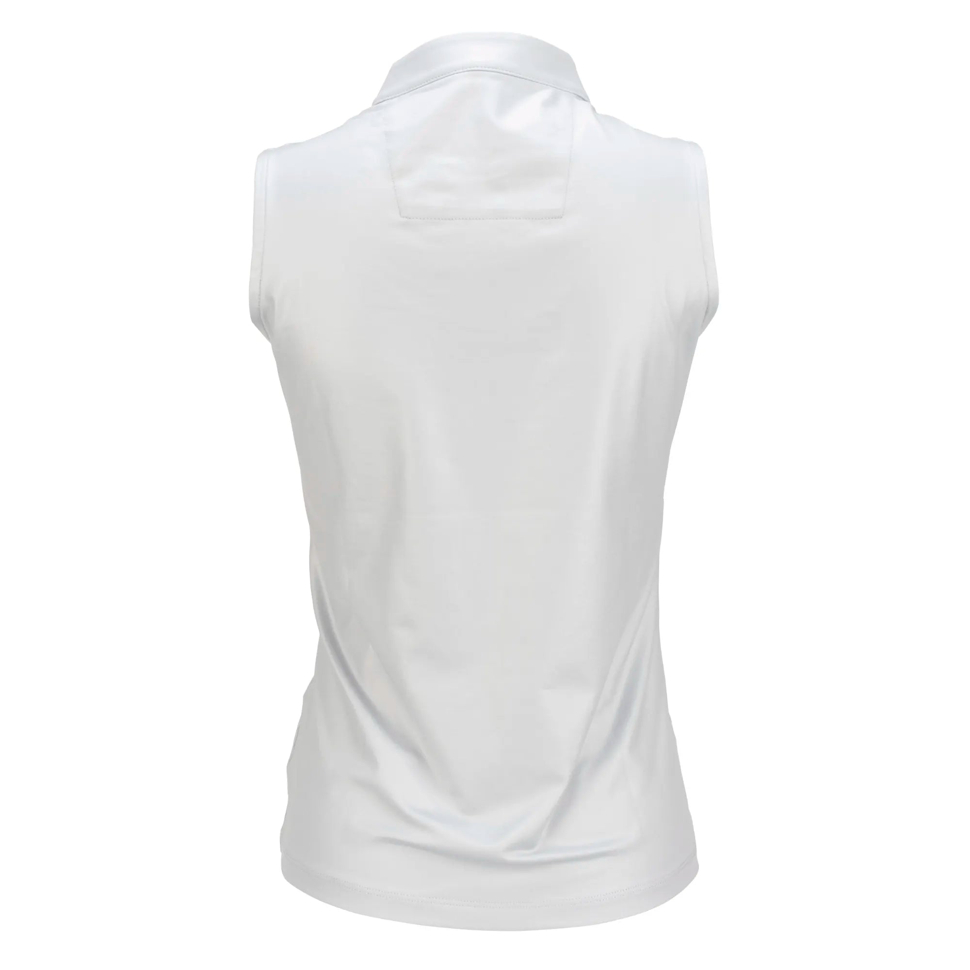 Nancy Lopez  Shine Sleeveless Polo Silver Multi