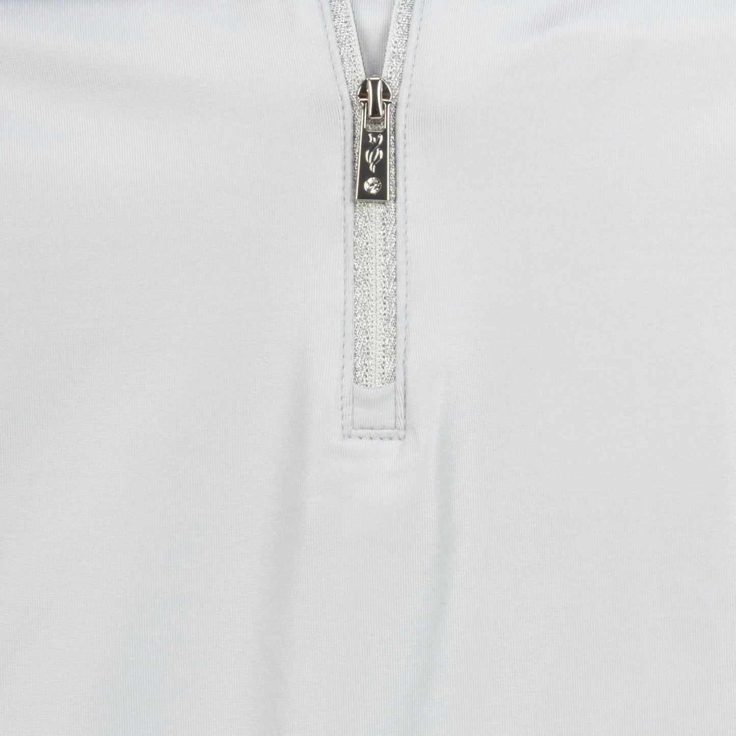 Nancy Lopez  Shine Sleeveless Polo Silver Multi