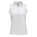 Nancy Lopez  Shine Sleeveless Polo White Multi