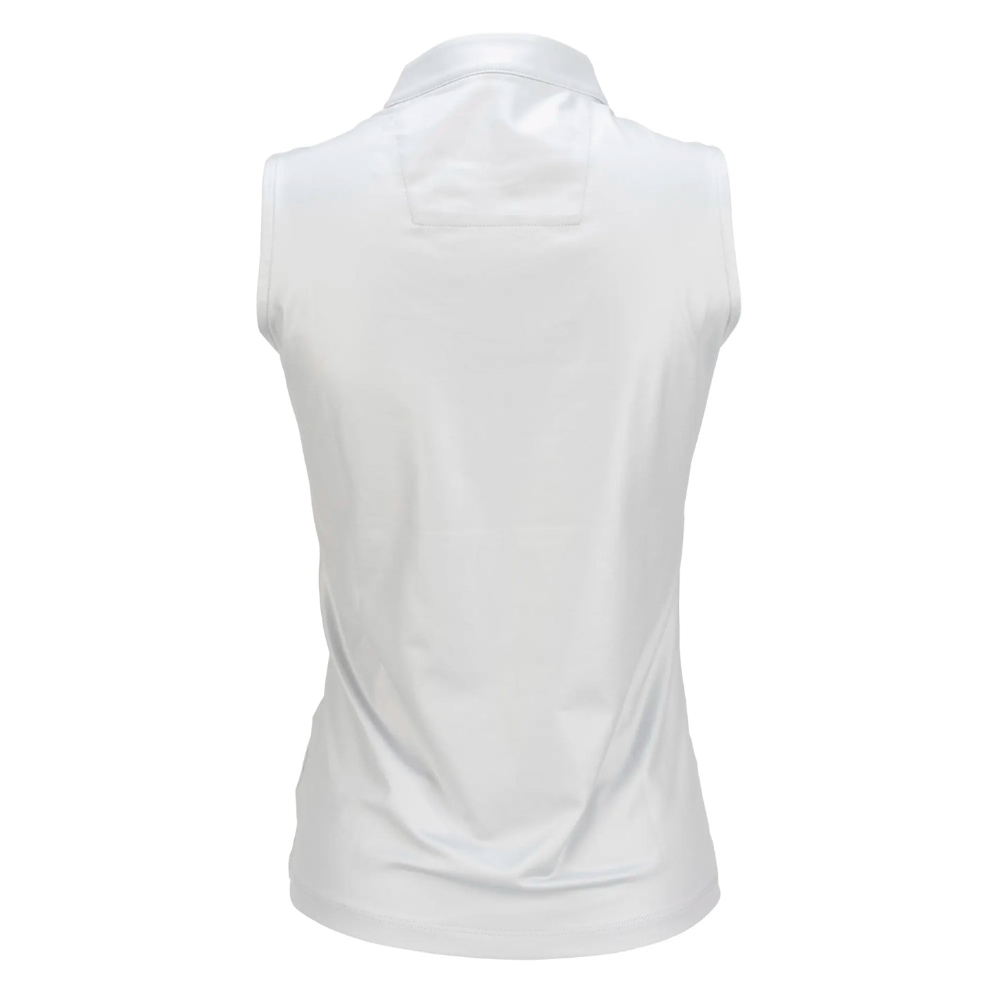Nancy Lopez  Shine Sleeveless Polo White Multi
