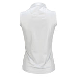Nancy Lopez  Shine Sleeveless Polo White Multi