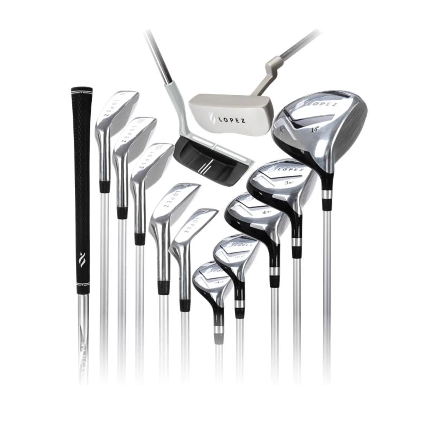 Nancy Lopez  Signature 19Pc Cart Bag Pkg Set - Coal Black Lh Coal Black