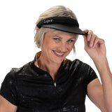 Nancy Lopez  Sizzle Reverse Clip Visor Black Multi