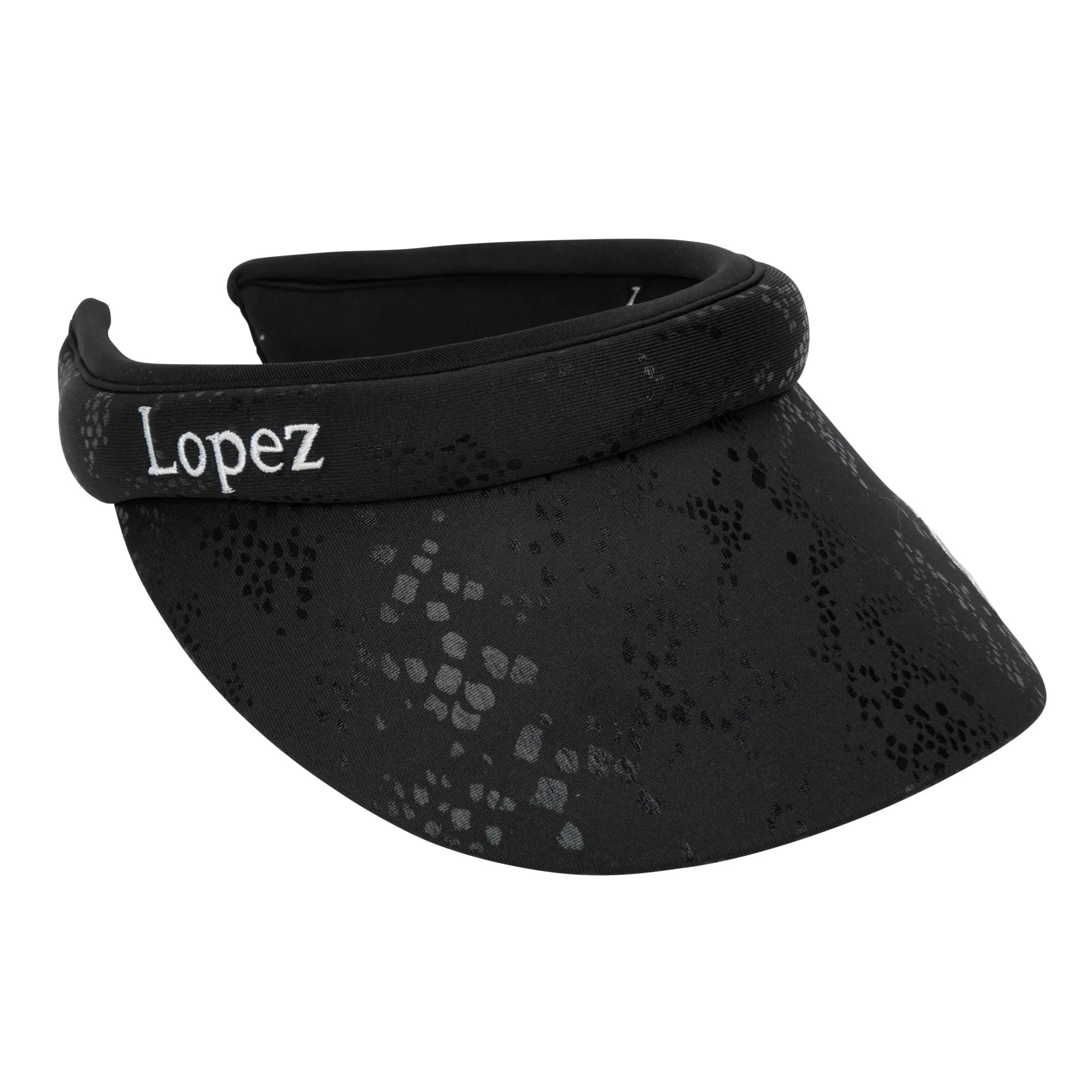 Nancy Lopez  Sizzle Reverse Clip Visor Black Multi