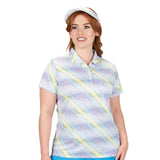 Nancy Lopez  Supra Short Sleeve Polo Plus White Multi