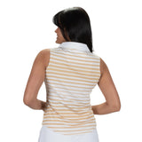 Nancy Lopez  Tango Sleeveless Polo White Multi