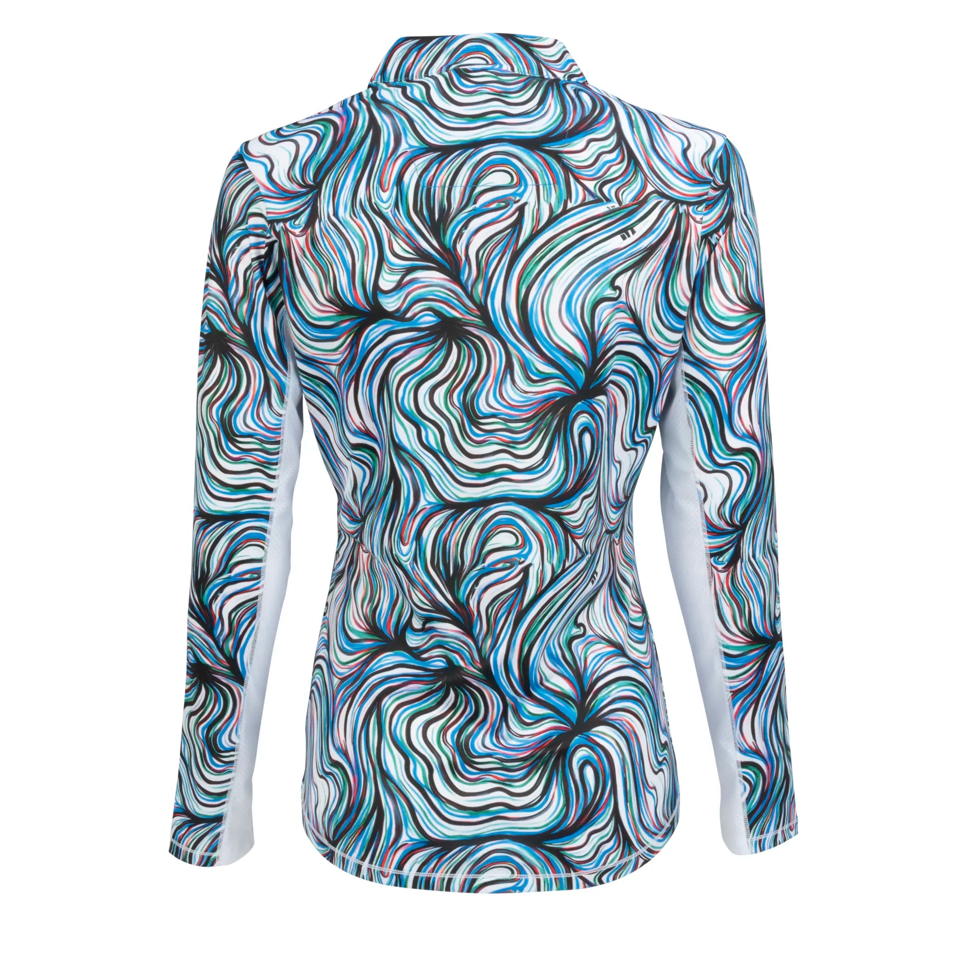 Nancy Lopez  Blast Qz Pullover Plus White Multi