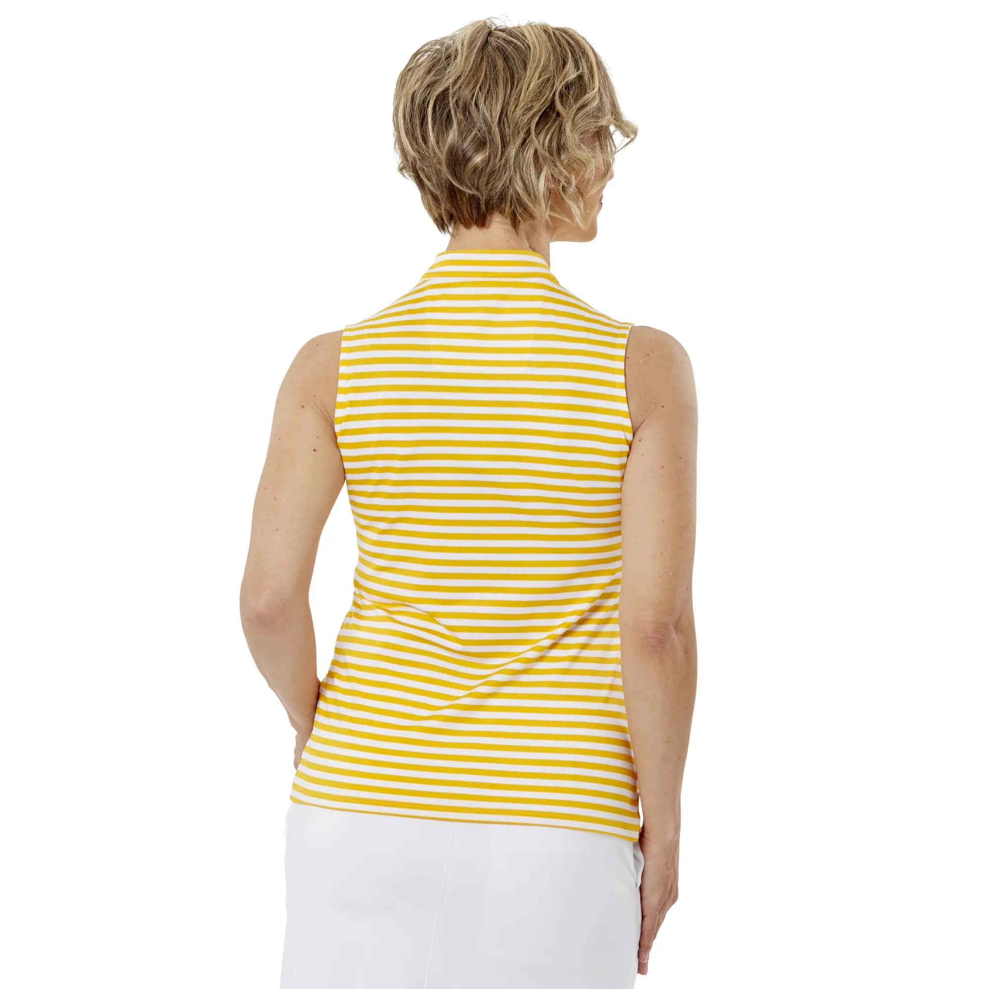 Nancy Lopez  Women'S Bold Sleeveless Polo Glow Multi