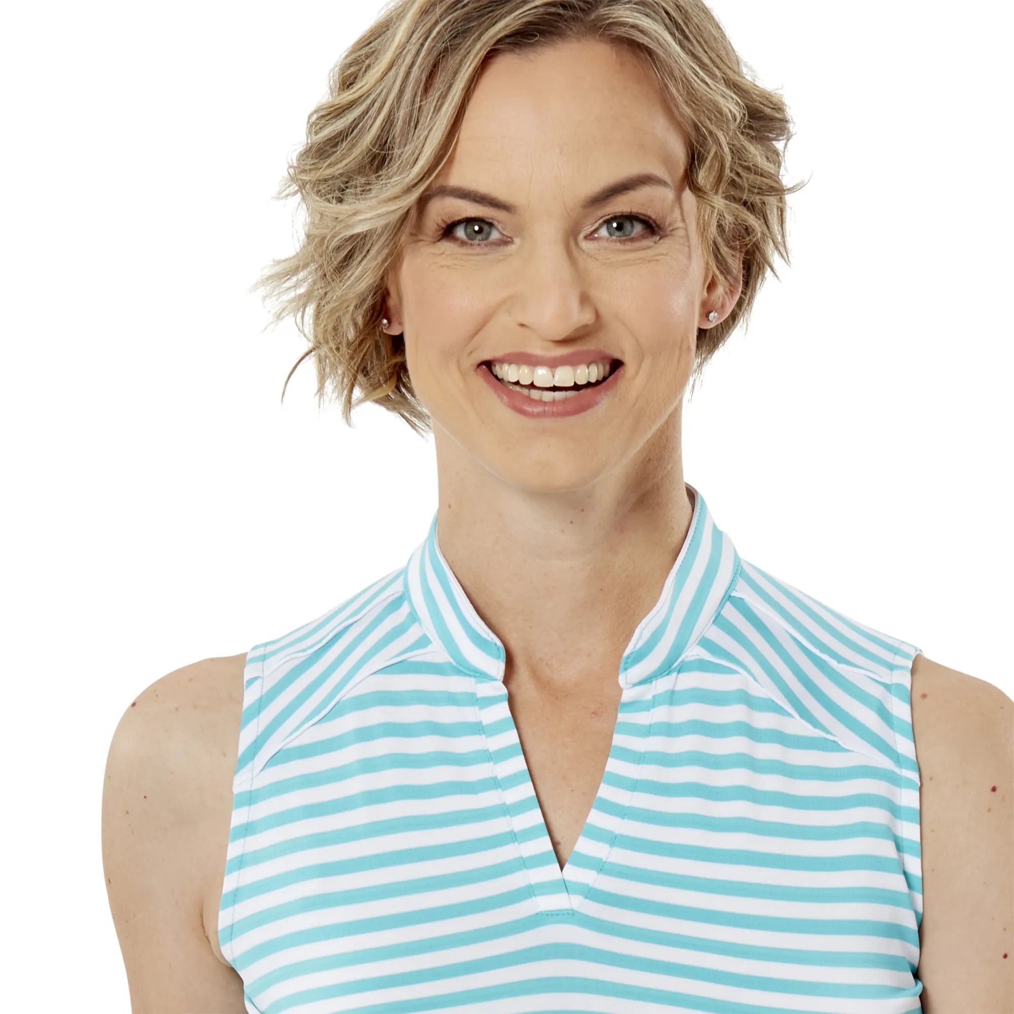Bold Sleeveless Polo Scuba Multi