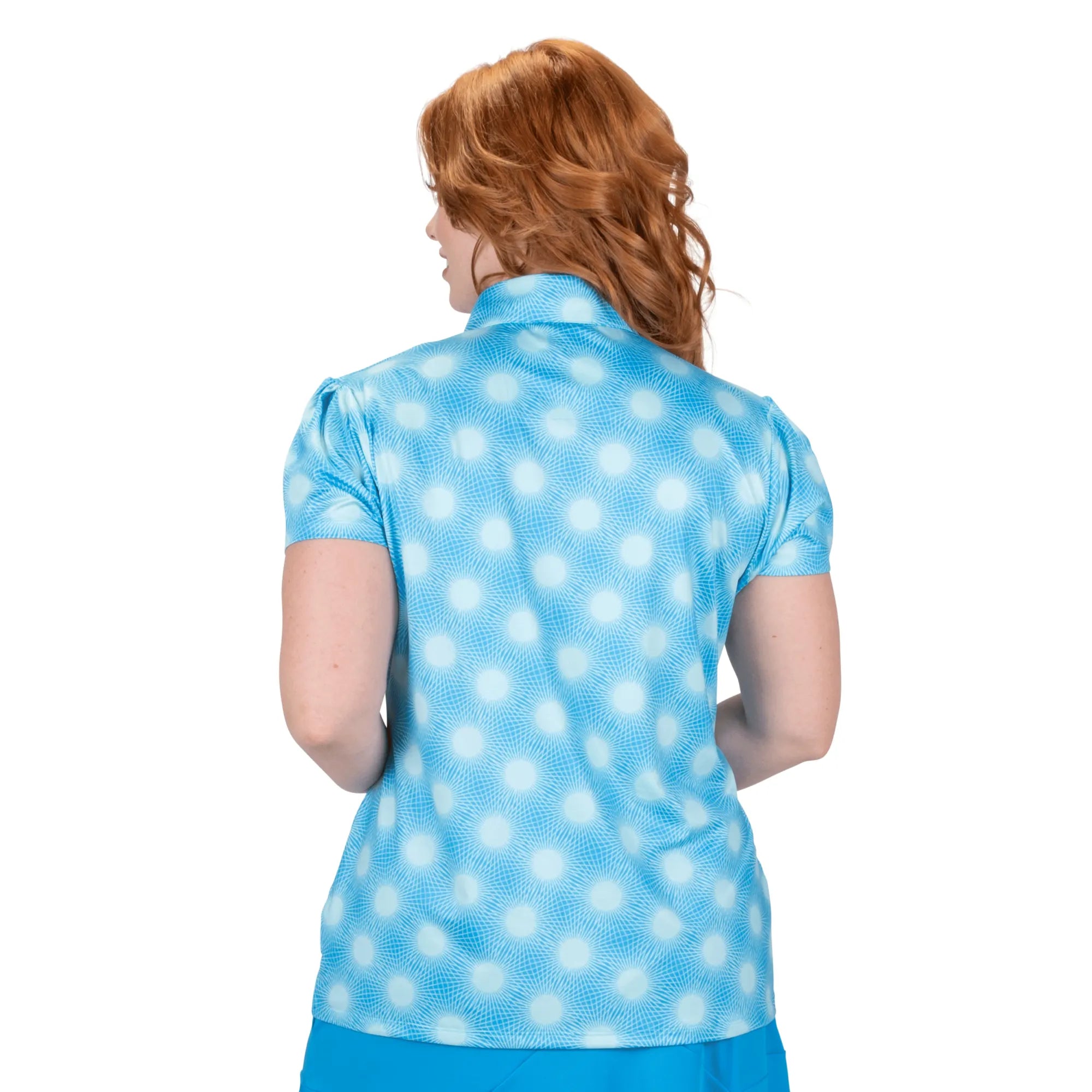 Nancy Lopez   Brilliant Short Sleeve Polo Plus Ice Multi