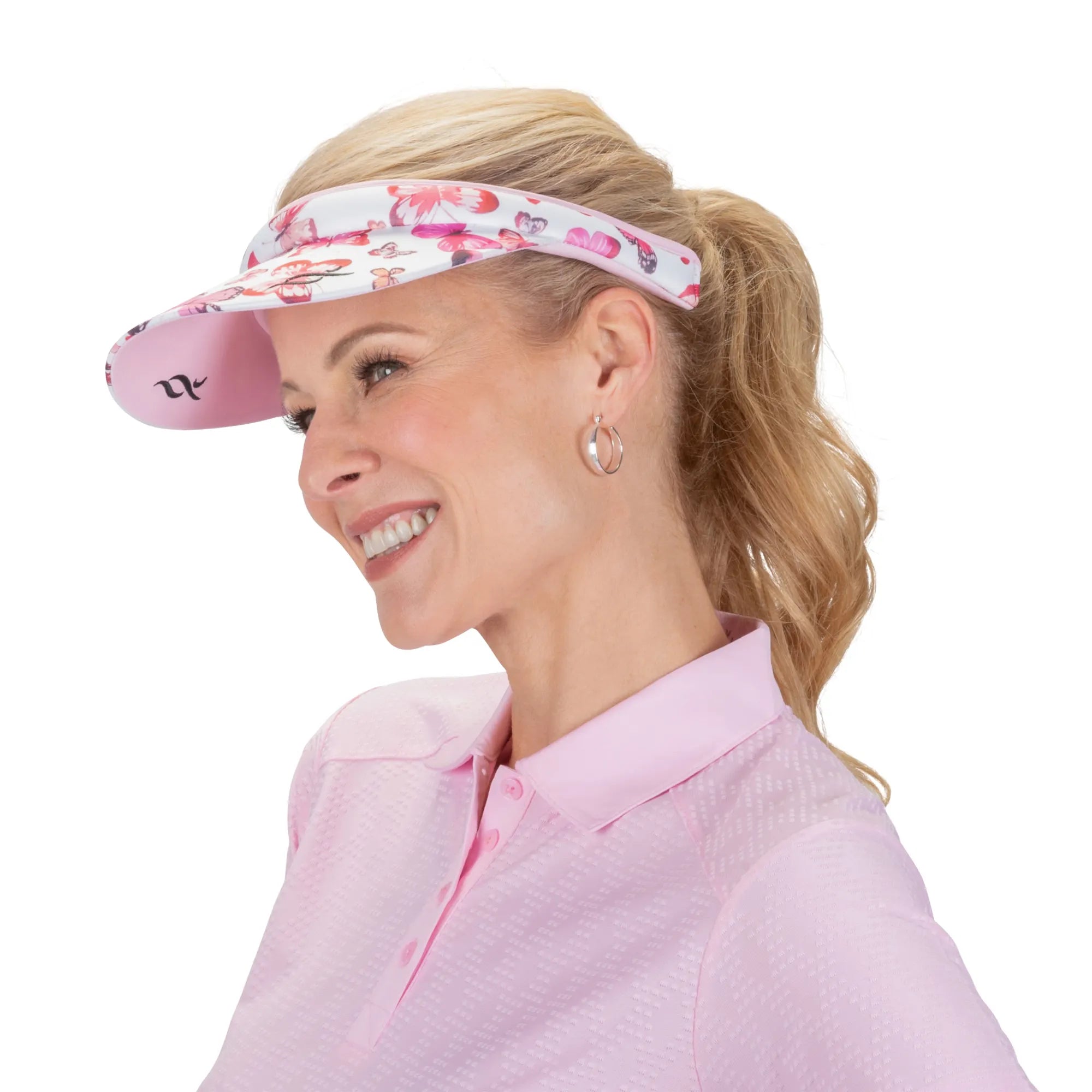 Nancy Lopez   Butterfly Reverse Clip Visor Burst Multi