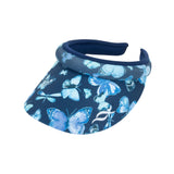 Nancy Lopez   Butterfly Reverse Clip Visor Navy Multi