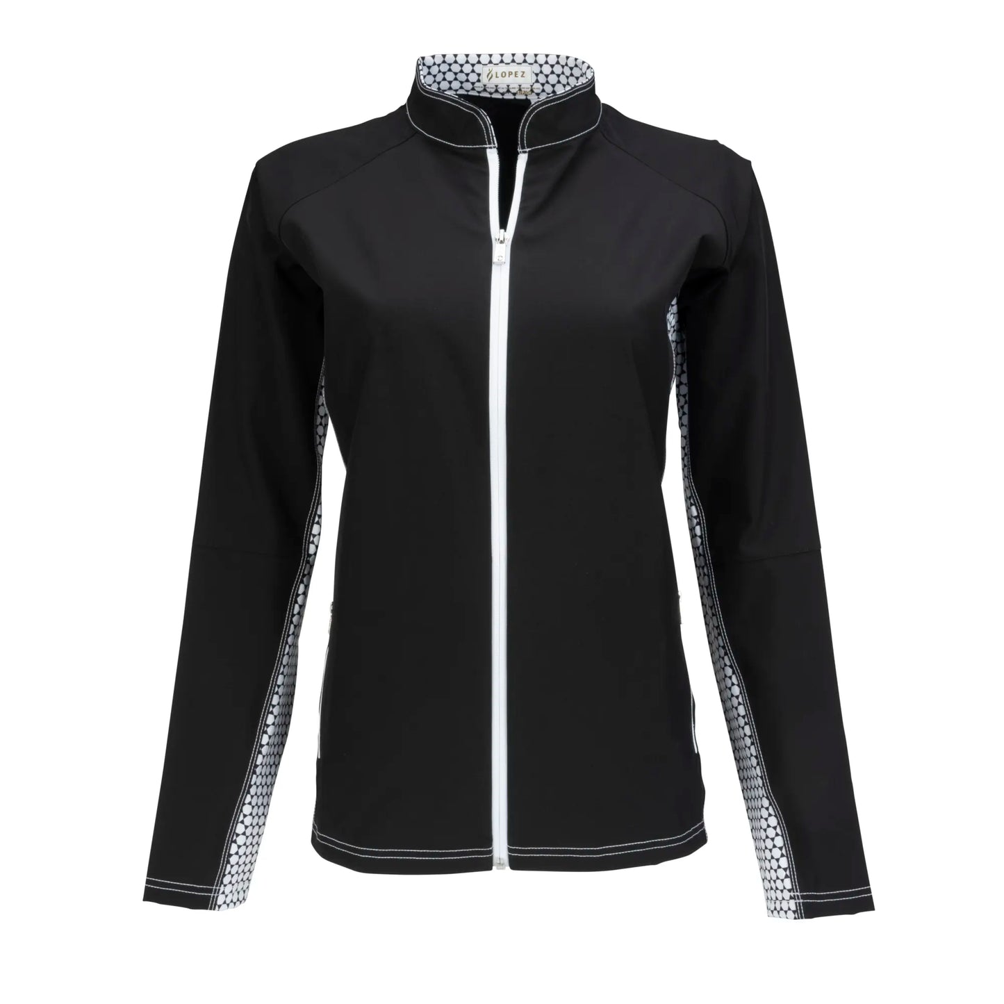 Nancy Lopez  Gleam Jacket Plus Black Multi