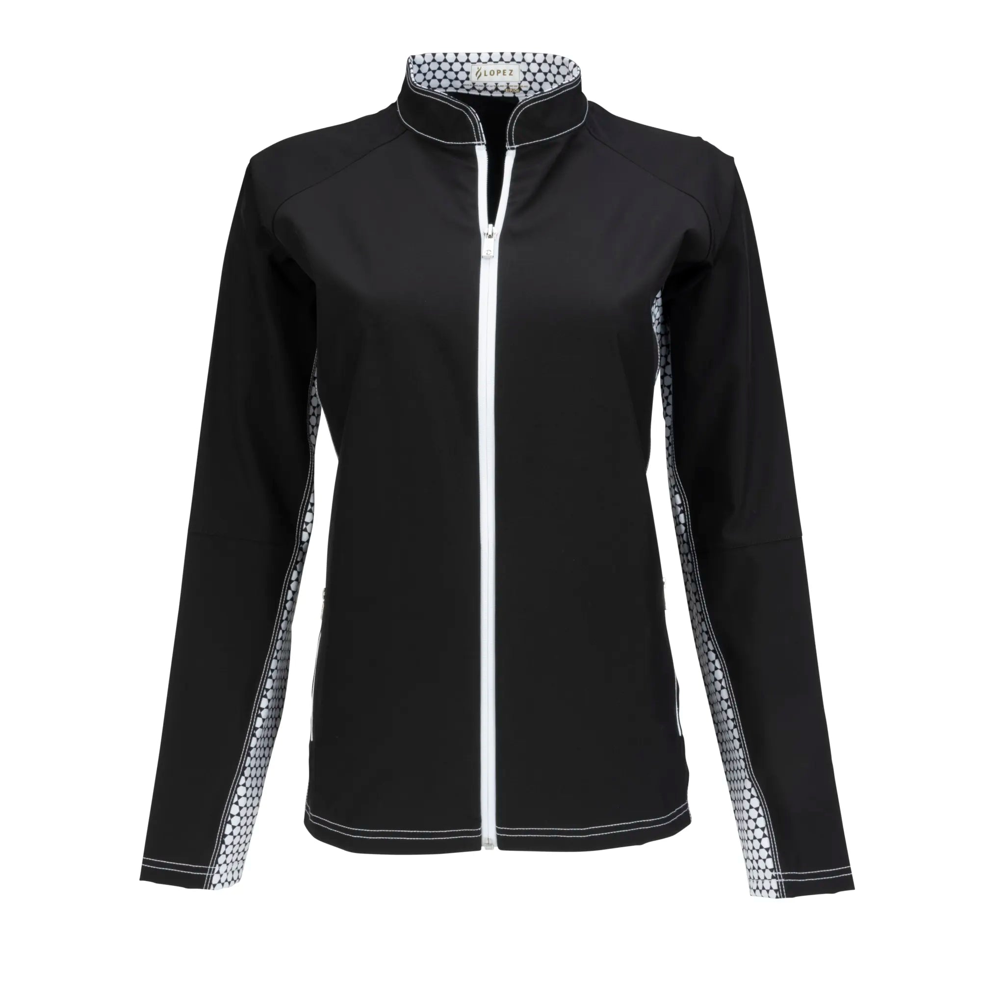 Nancy Lopez  Gleam Jacket Plus Black Multi