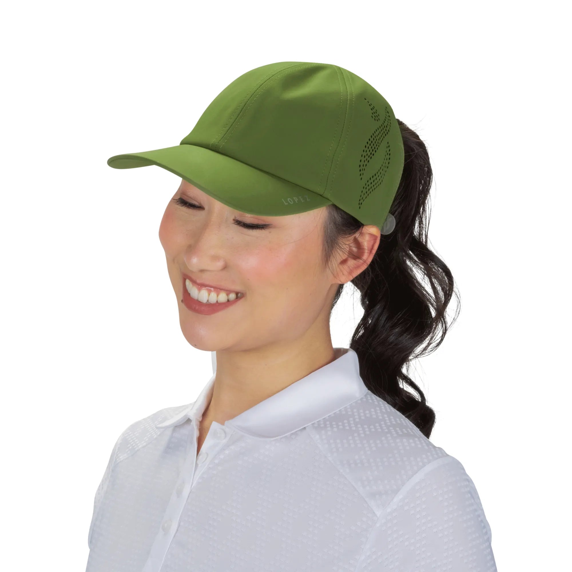 Nancy Lopez   Pony Hat Olive