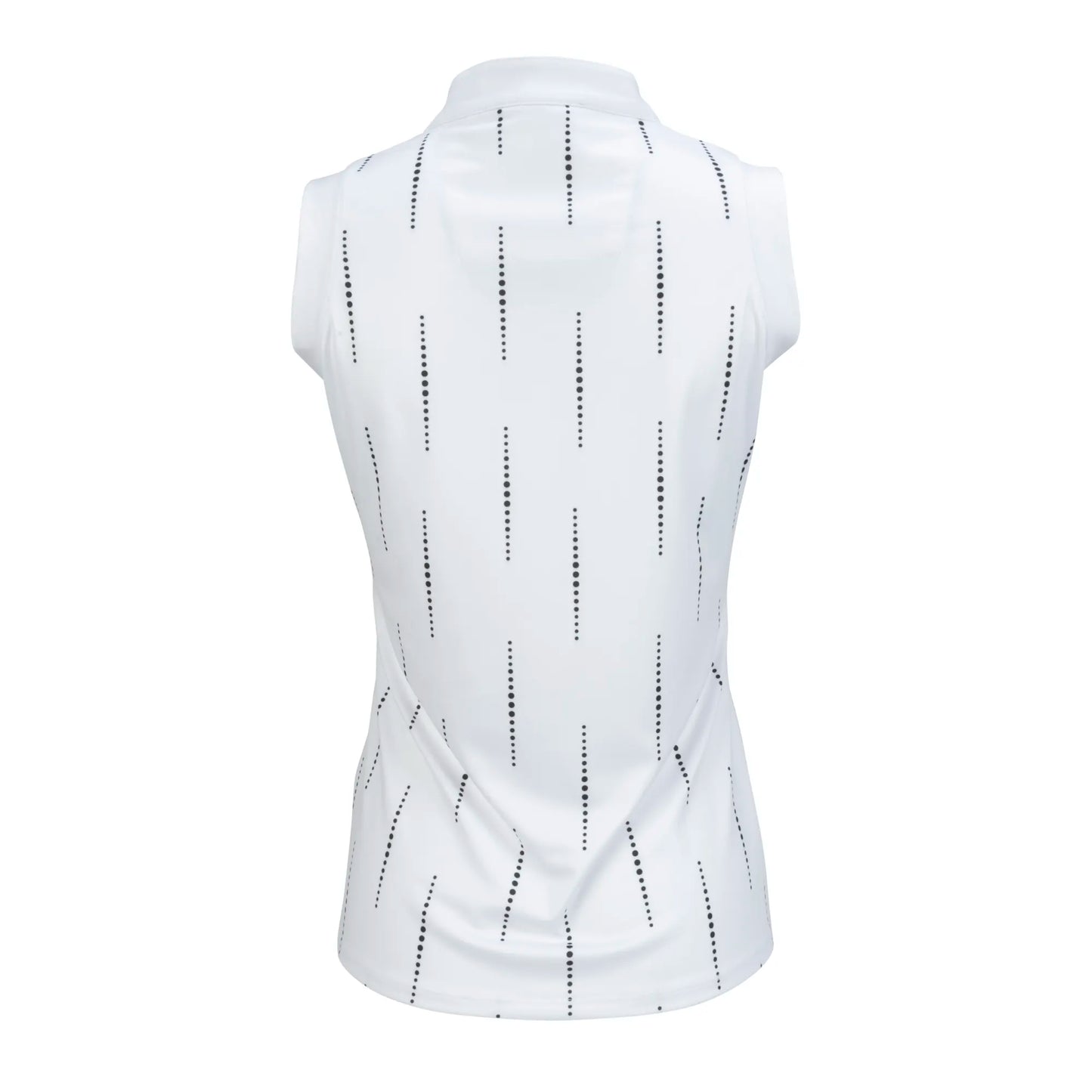 Nancy Lopez   Sonic Sleeveless Polo Plus White Multi