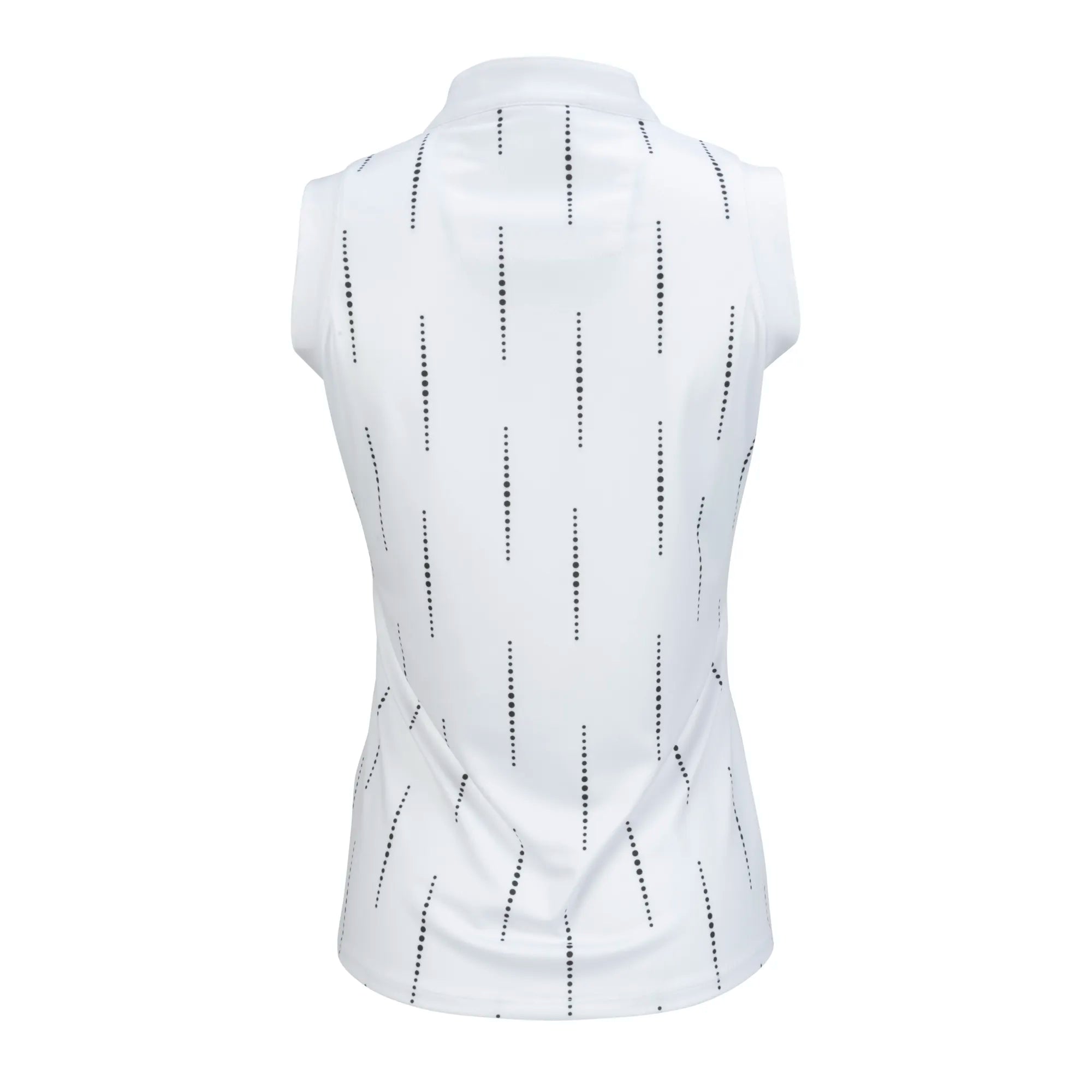 Nancy Lopez   Sonic Sleeveless Polo Plus White Multi