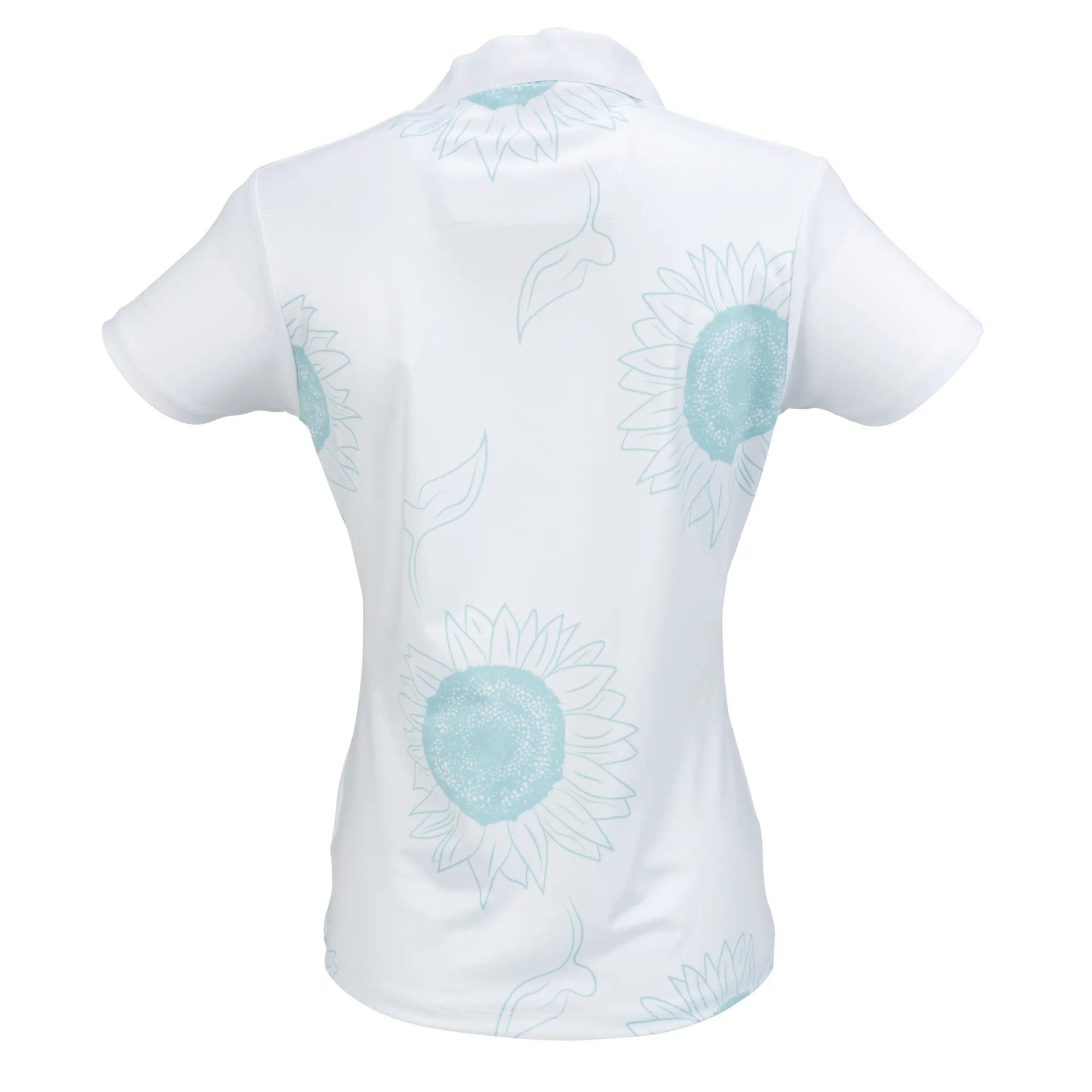 Nancy Lopez   Sunny Short Sleeve Polo Plus White Multi