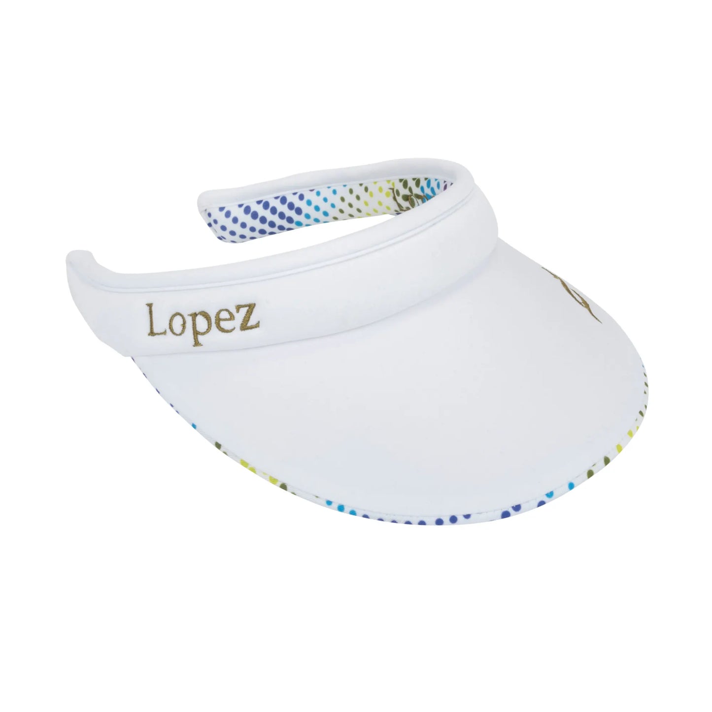Nancy Lopez   Supra Reverse Clip Visor White Multi