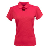 Nancy Lopez  Swagger Short Sleeve Polo Heart