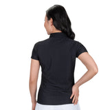 Nancy Lopez   Tempo Short Sleeve Polo Black