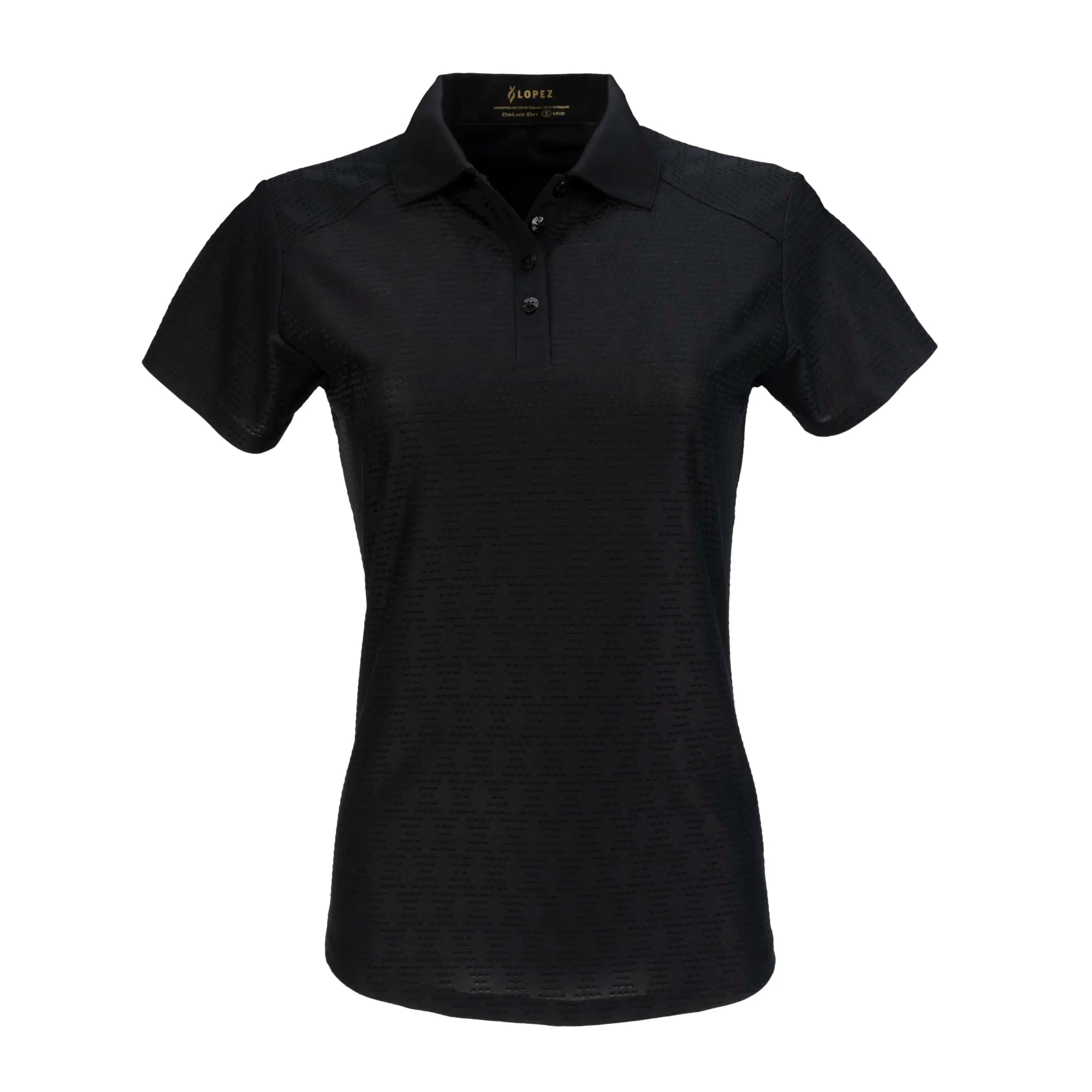 Nancy Lopez   Tempo Short Sleeve Polo Black